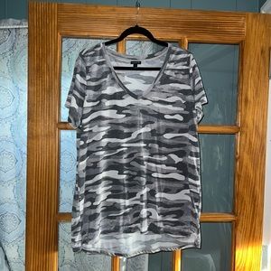 SOLD! NWOT Torrid Grey Camo Tshirt Size 1